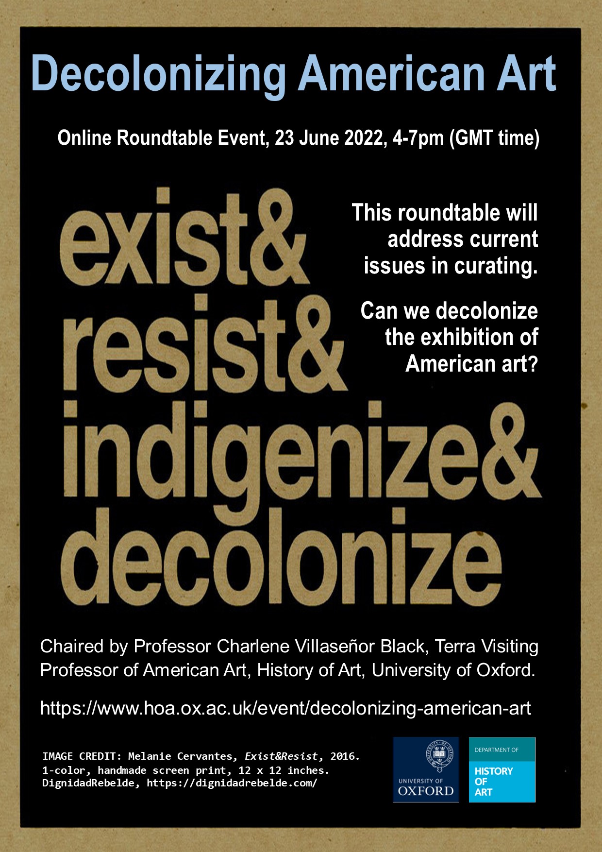 Decolonizing American Art The Department of History of Art