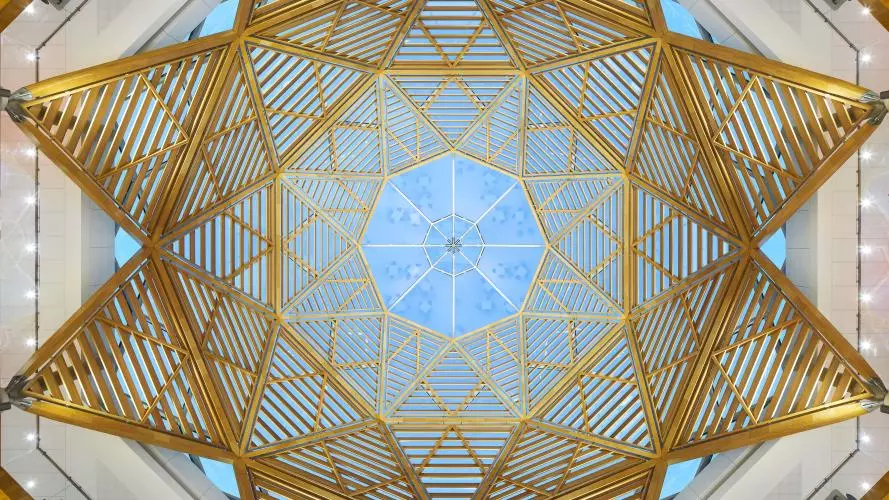 view of the dome in the great hall photograph c hufton crow 1